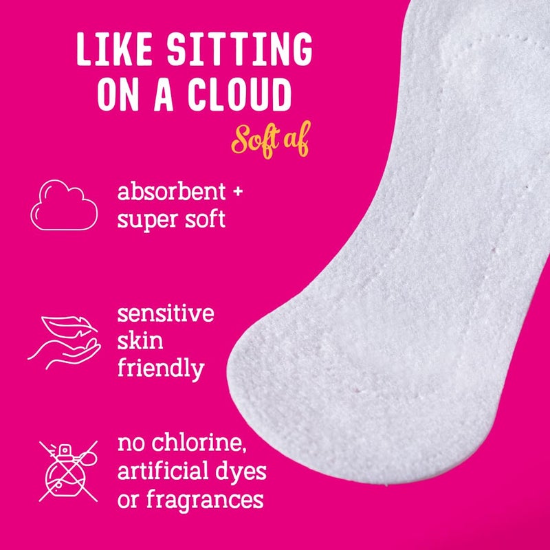 Flo - Daily Liners (24 Pack) Very Light Flow - Wrapped, Ultra-Thin - Natural, Absorbent, Soft & Breathable - Made with Organic Bamboo Panty - Liners for Women - Fragrance Free - Vegan & Cruelty Free - Image 4